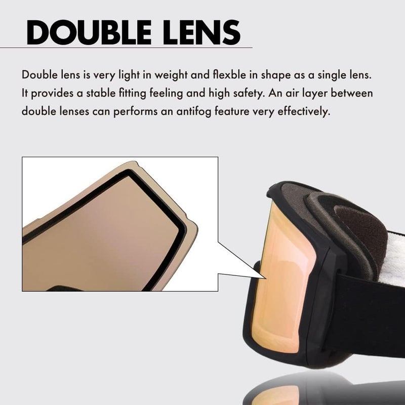 ZEROTECH Compatible Replacement Lens for Oakley Fall Line L Snow Goggles Mirror type - Image 3